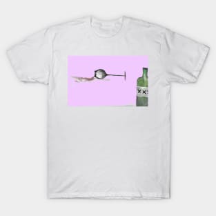 cry over spilled wine pink T-Shirt